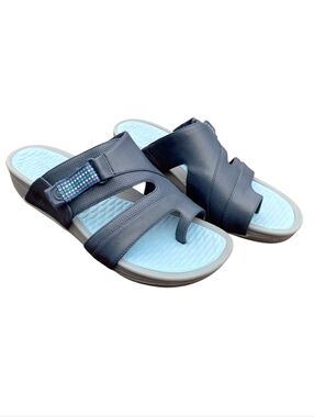 Baretraps Delia Women's Walking Sandals Size 11W Blue Cushioned Adjustable New